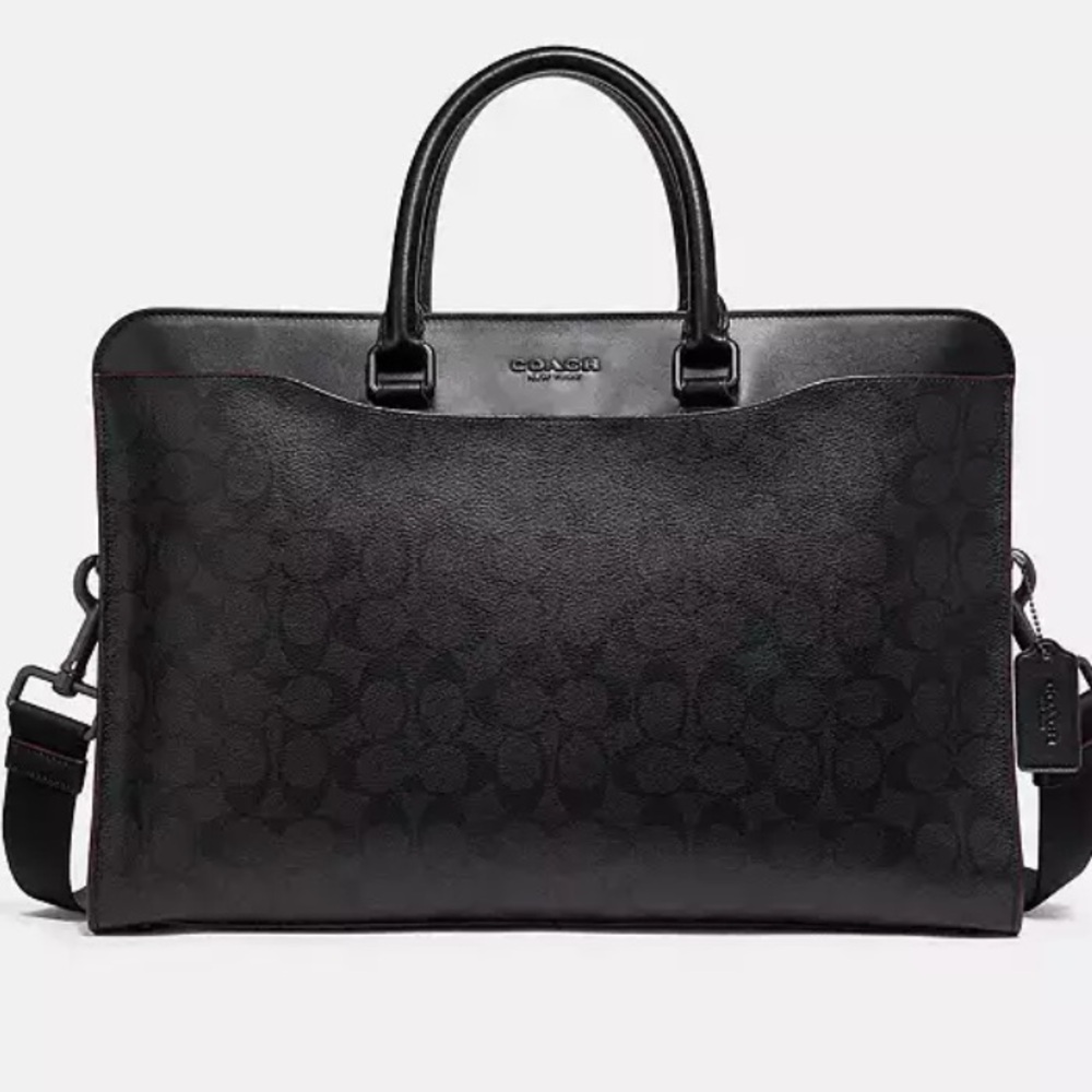 NWT Coach Beckett Structured Brief In Signature Canvas